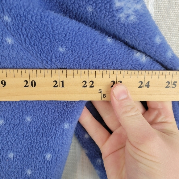 Vintage Blair‎ Fleece Jacket Mountains Winter Graphic Blue Size SML Medium - Picture 8 of 10